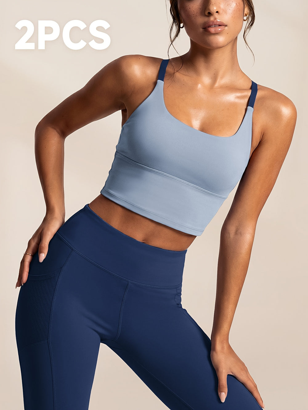 Cross-Back Crop Set