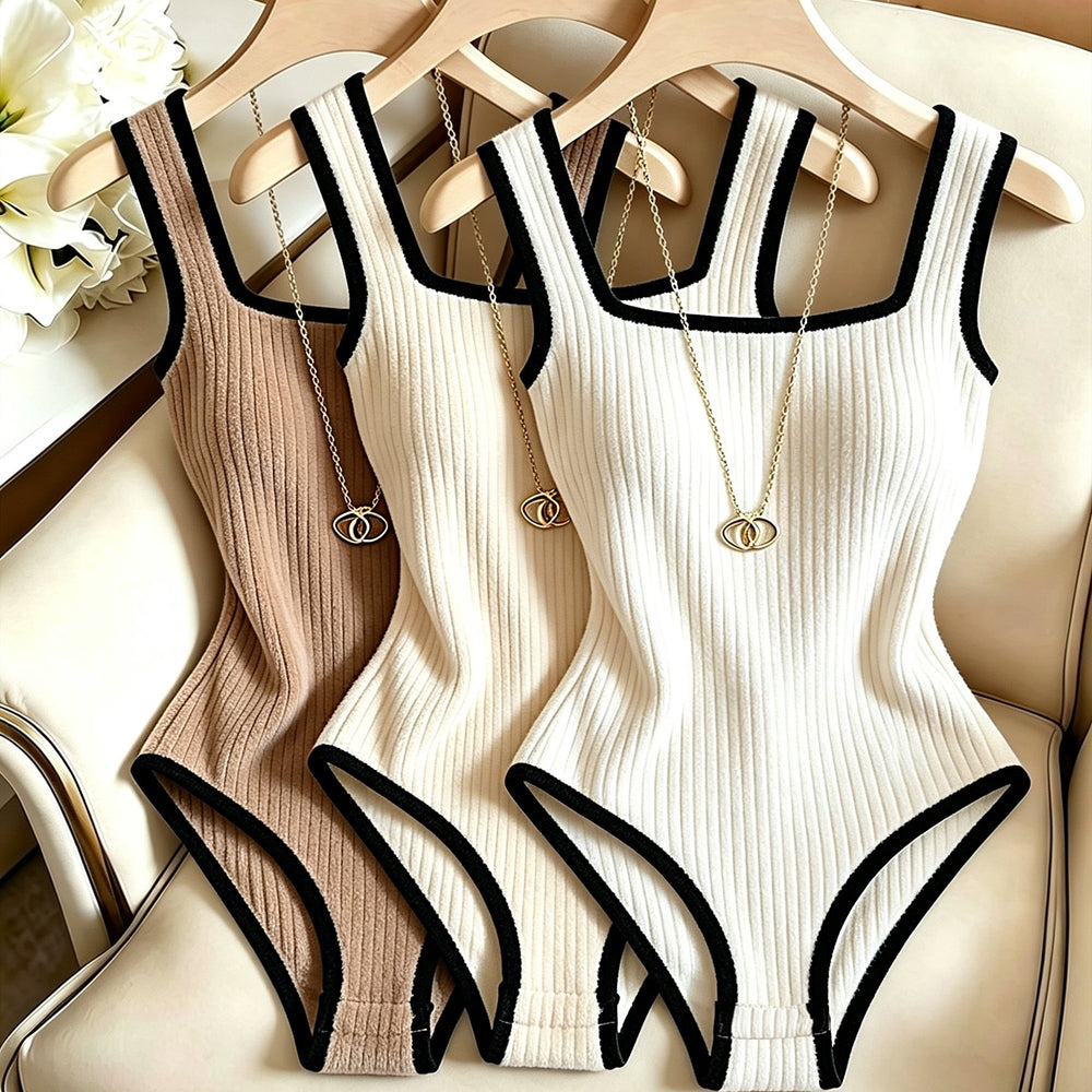 Ribbed Bodysuit Set