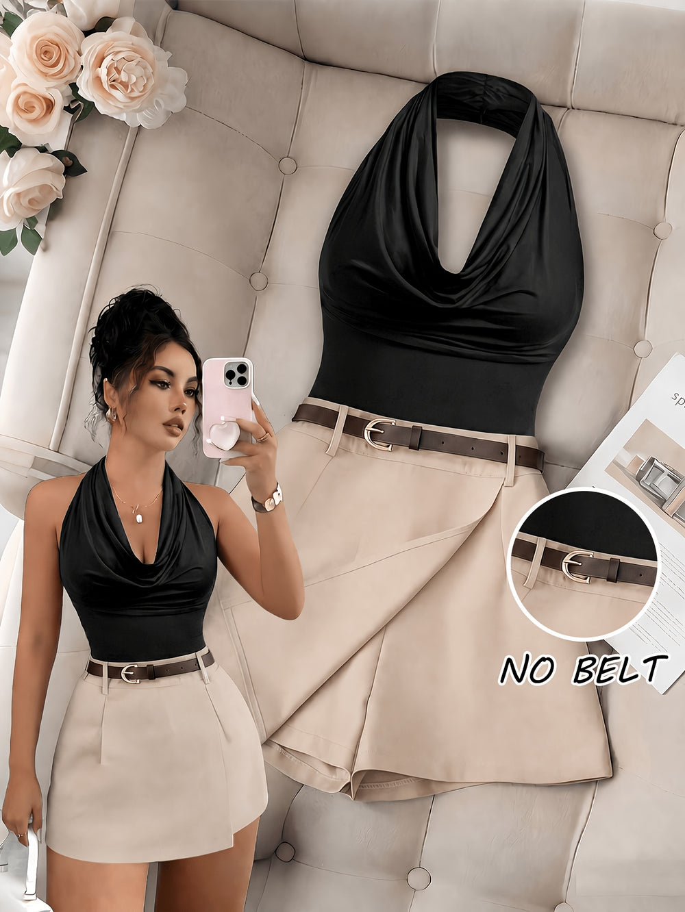 Off-Shoulder Top & Shorts Set