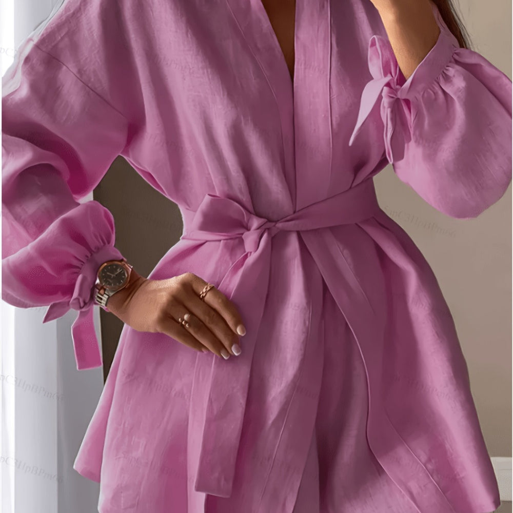 Tie-Up Top & Shorts Set