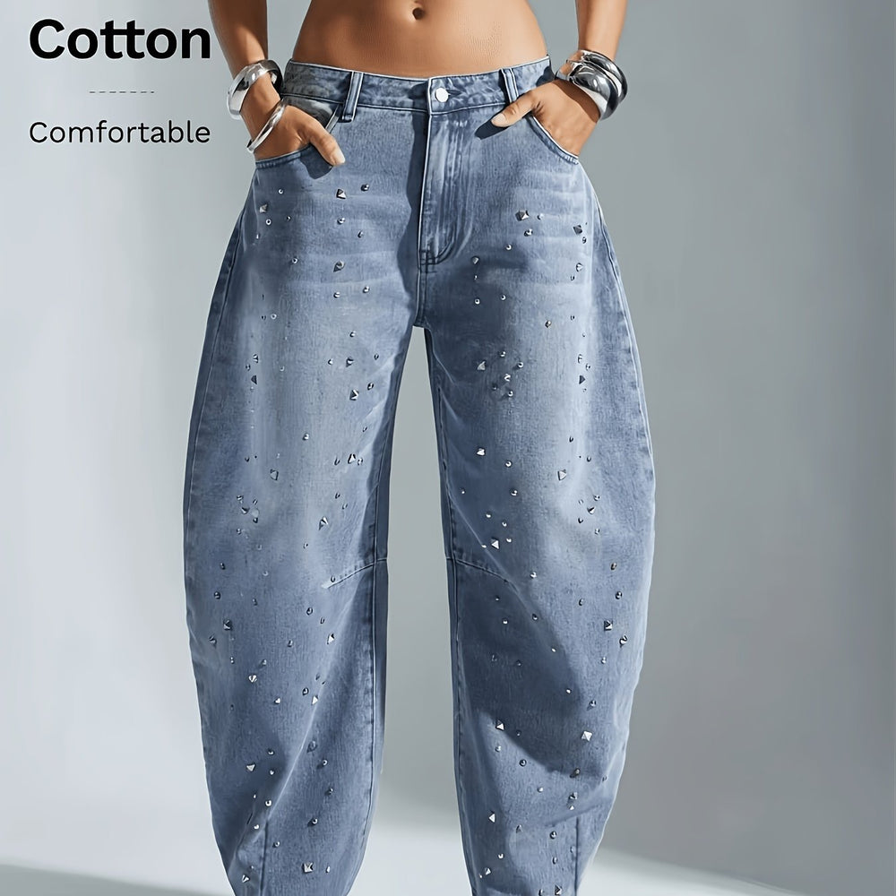 Printed Flare Jeans
