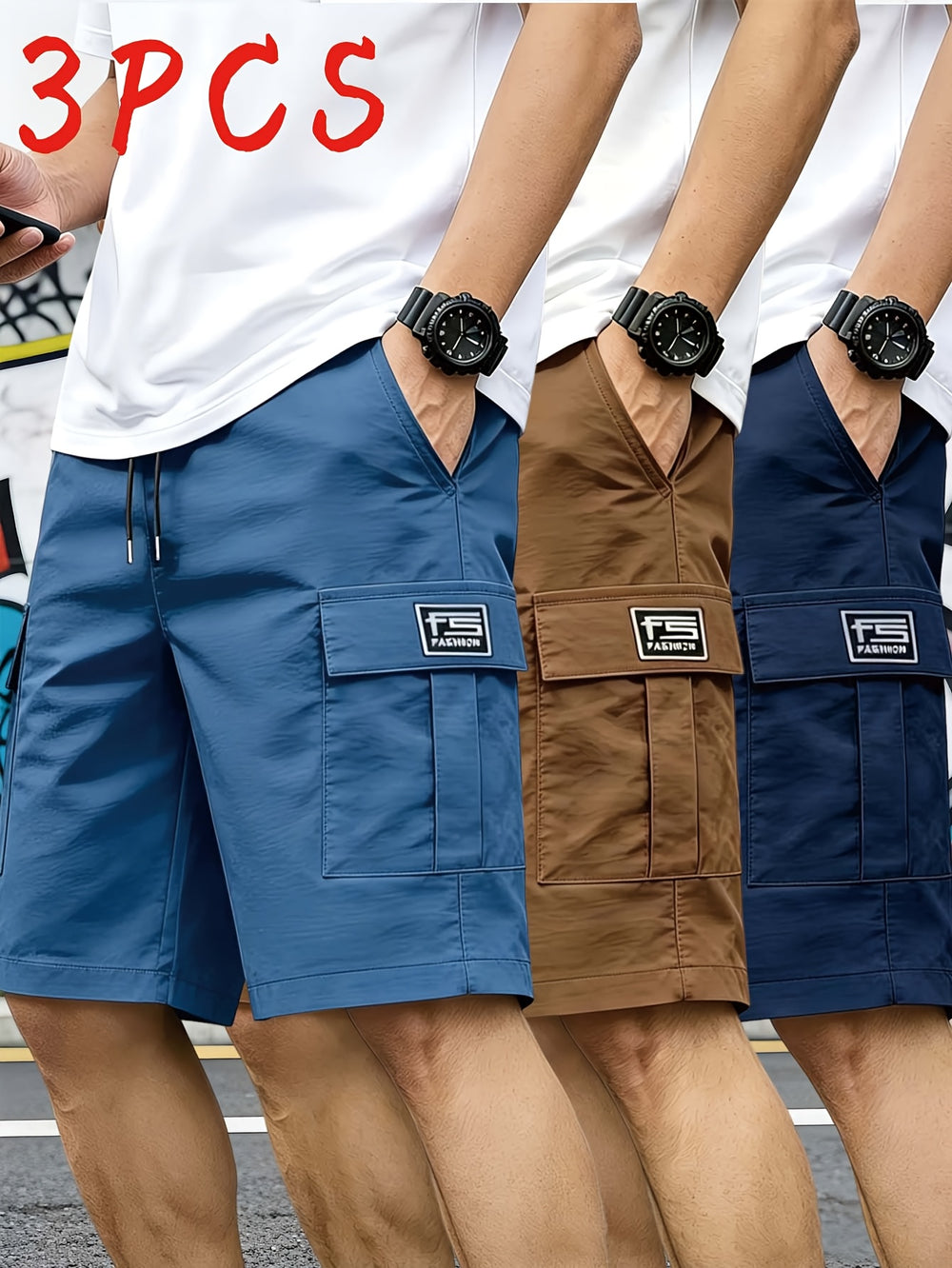 Cargo Drawstring Shorts