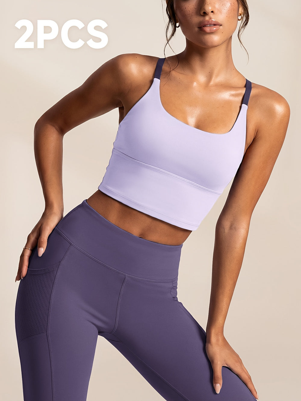 Cross-Back Crop Set
