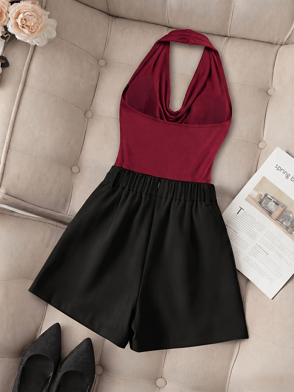 Off-Shoulder Top & Shorts Set