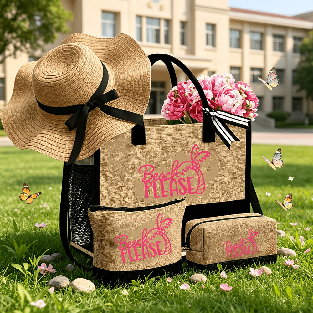 Beach Tote Bag Gift Set