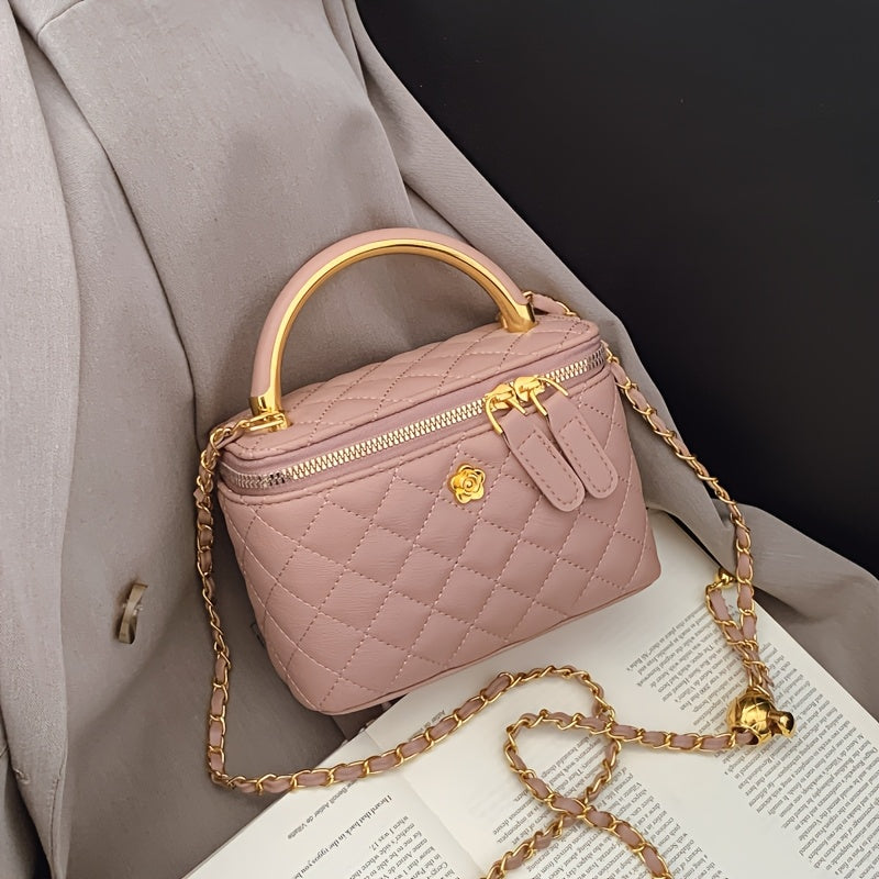 Checkered Square Handbag