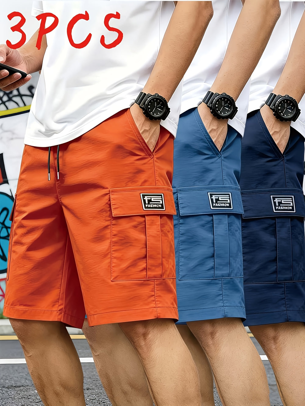 Cargo Drawstring Shorts