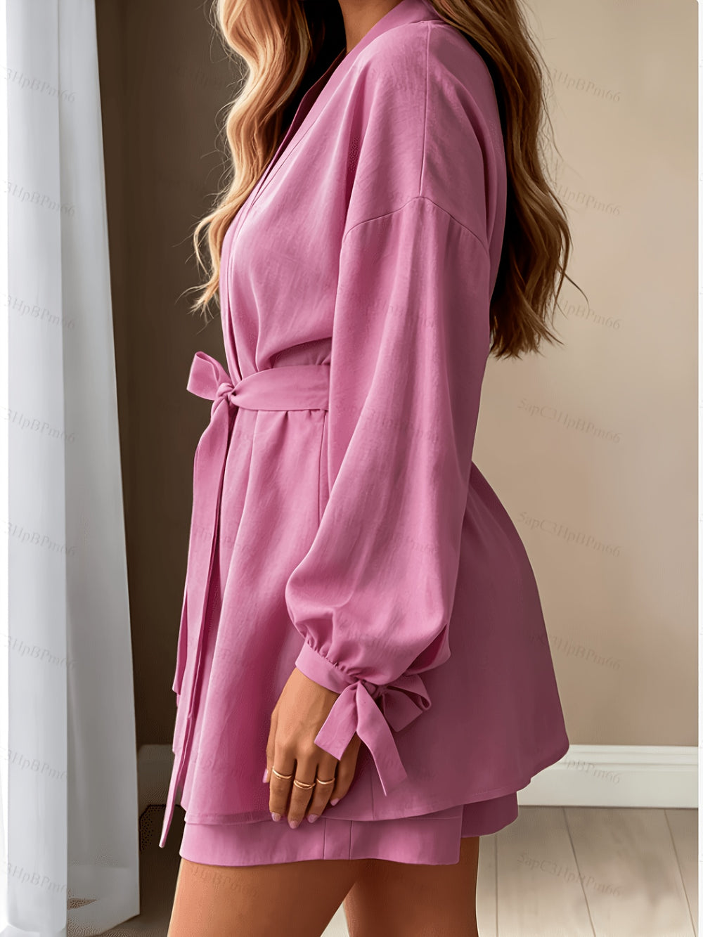 Tie-Up Top & Shorts Set