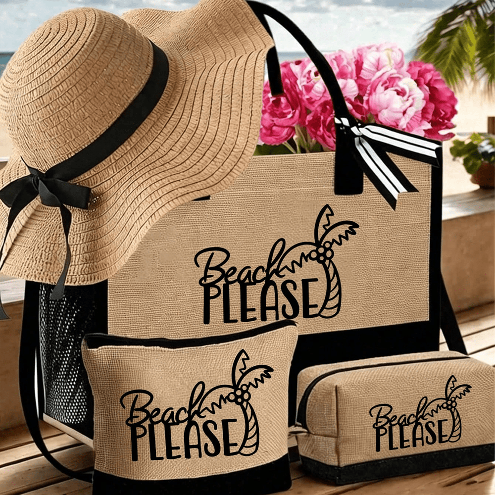 Beach Tote Bag Gift Set