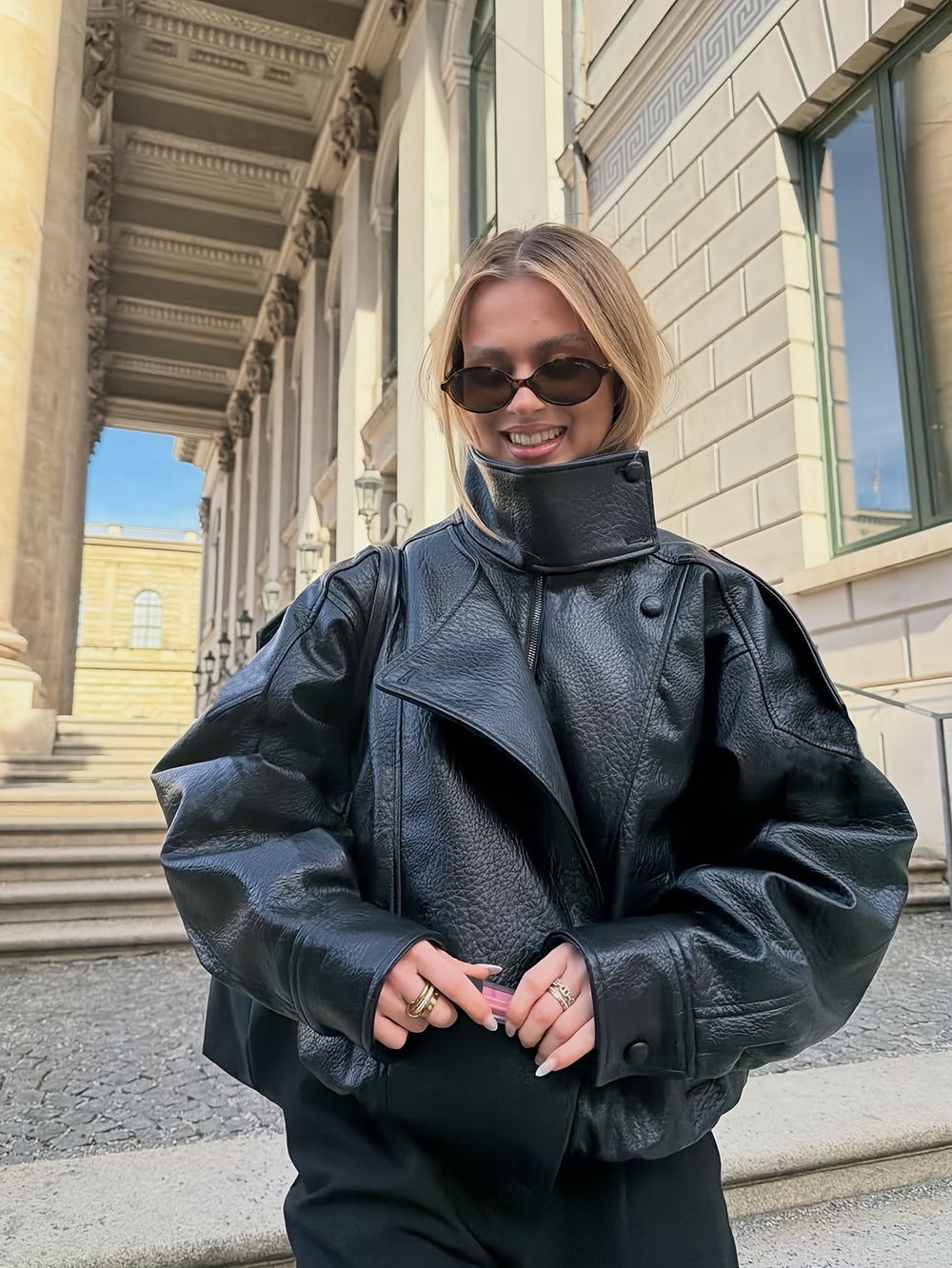 Oversized Bomber Jacket