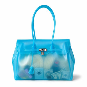 Jelly Firkin Bag - Ice Through Blue Transparent