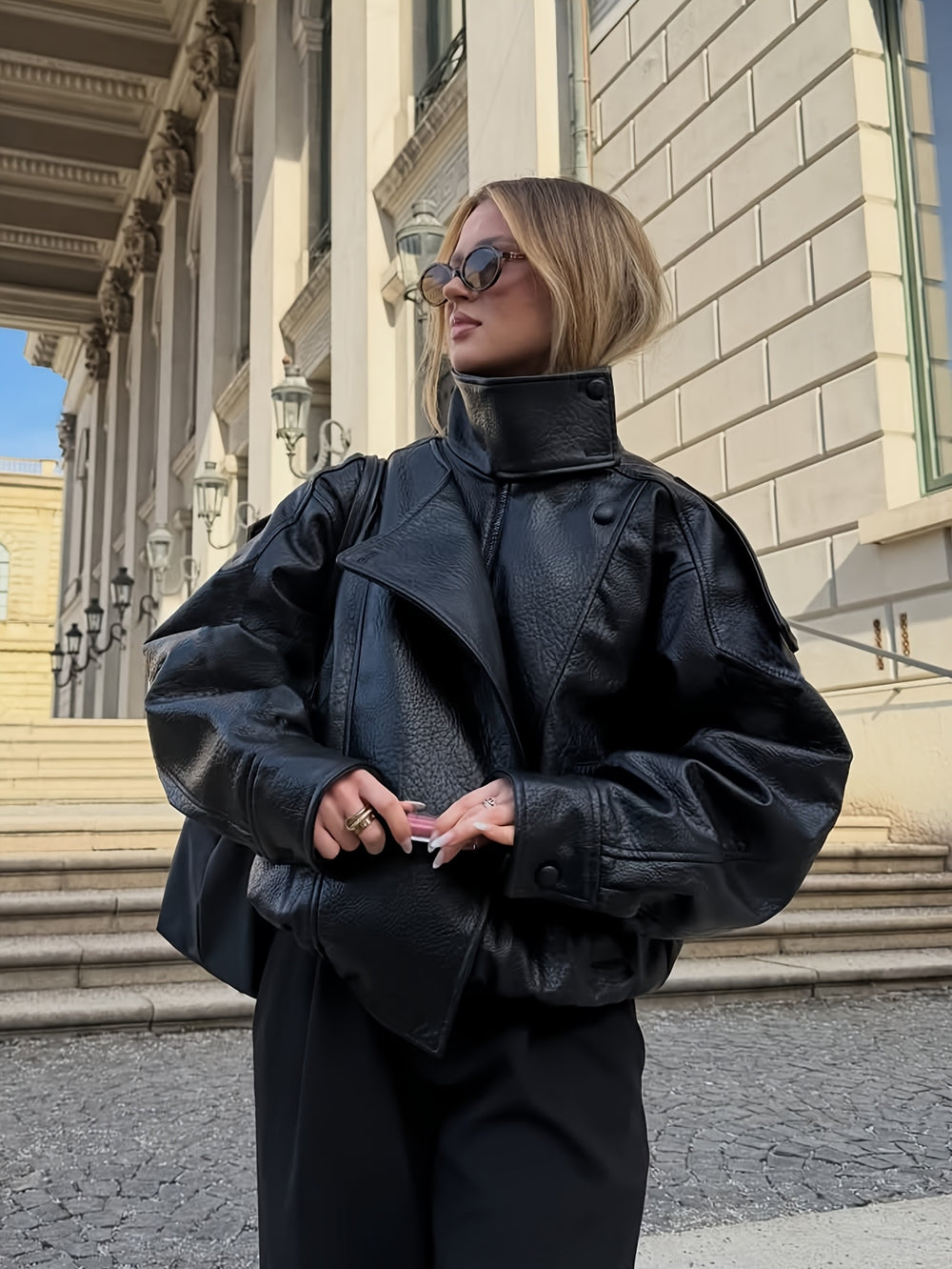 Oversized Bomber Jacket