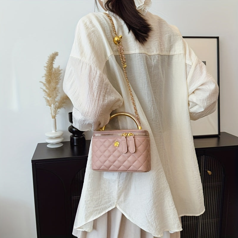 Checkered Square Handbag