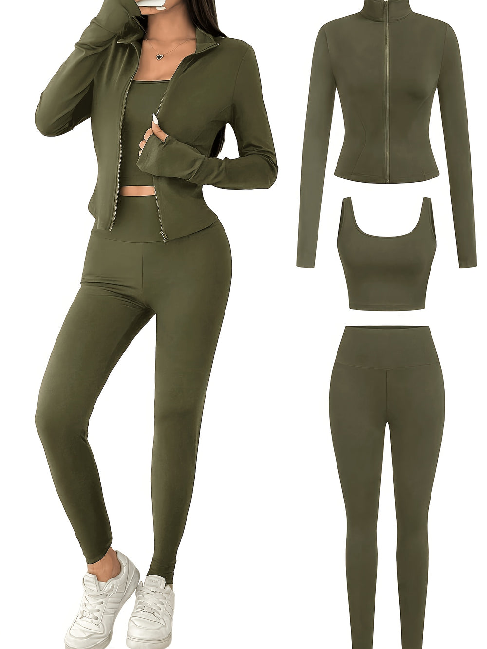 Zip Jacket Sports Set