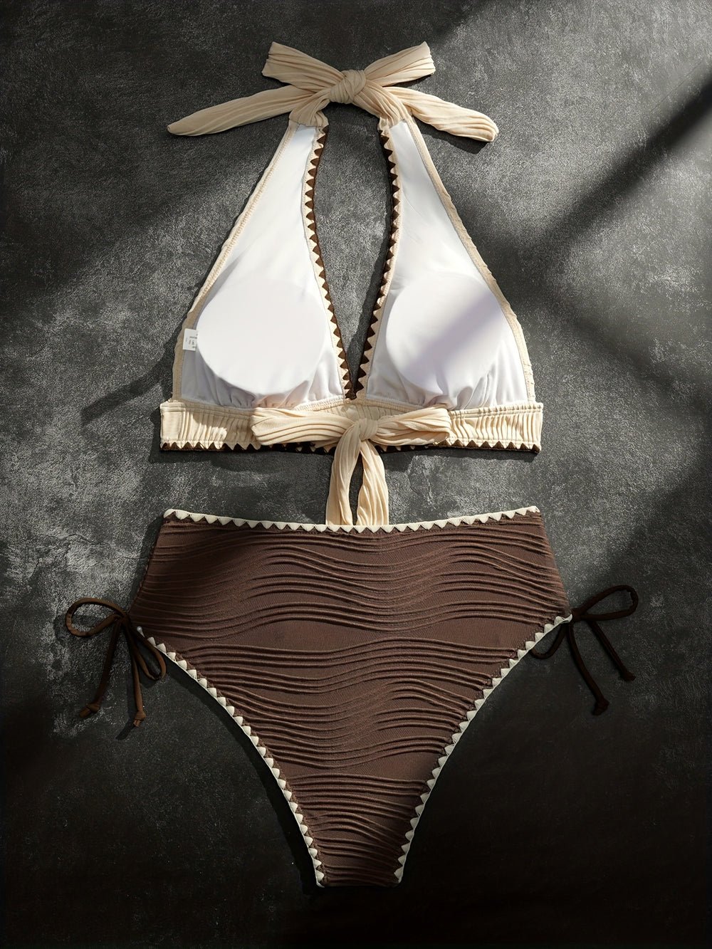 High-Waist Lace Swimsuit