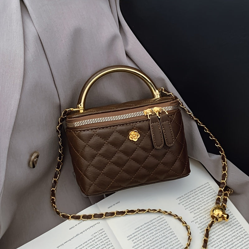 Checkered Square Handbag