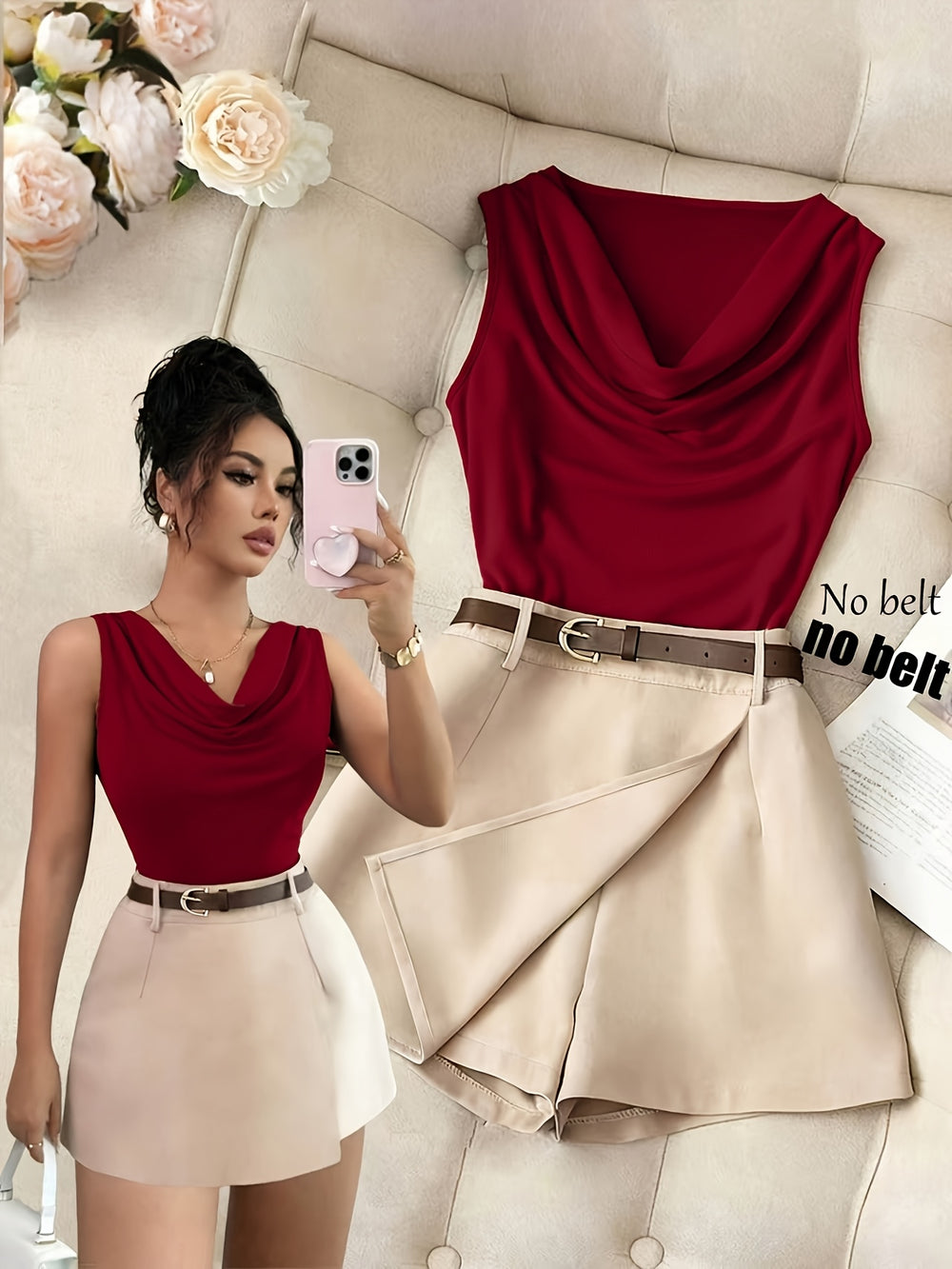 Ruffle Vest & Skirt Set