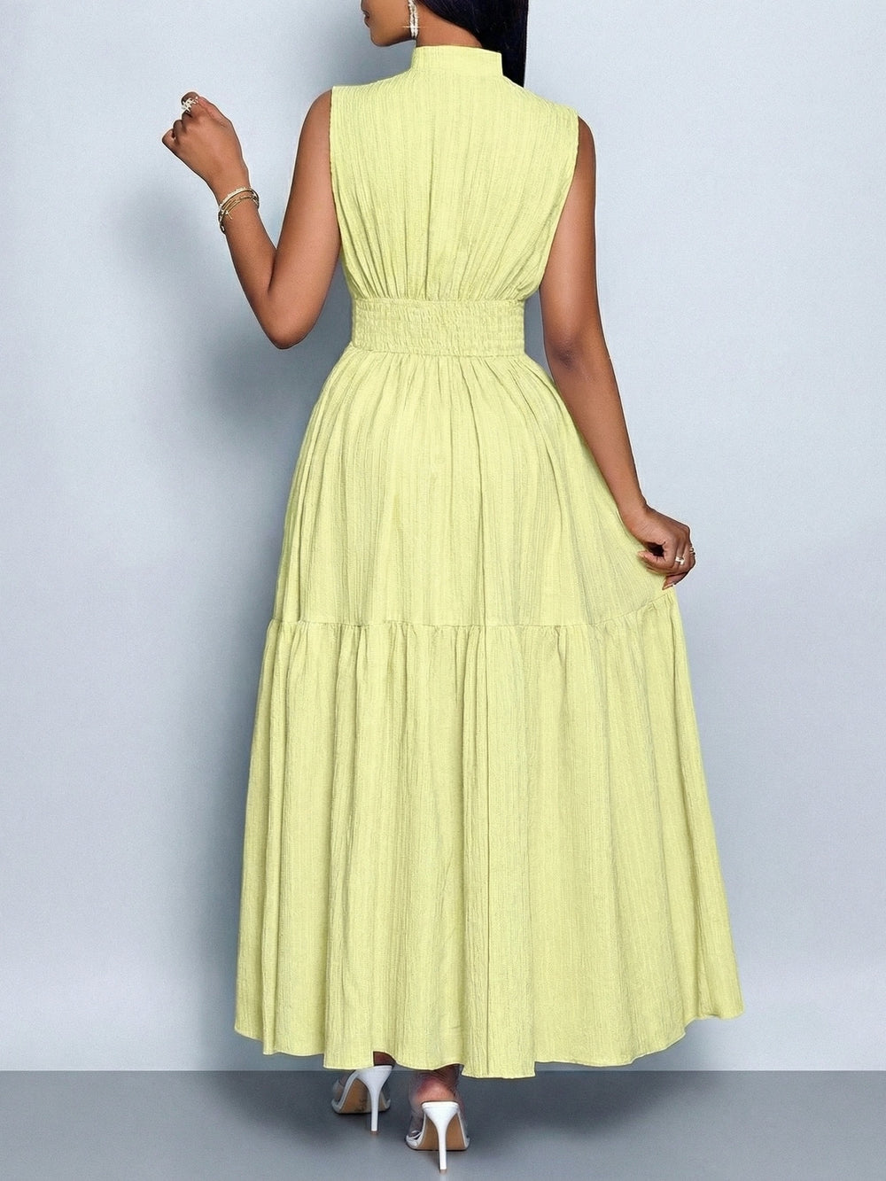 Women's Tie-Waist Cutout Dress