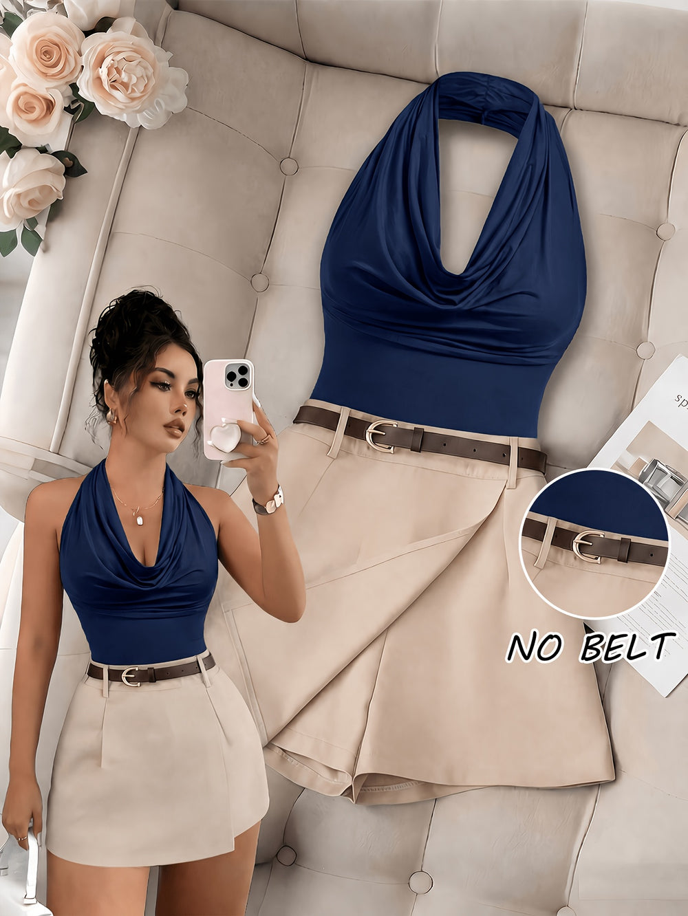 Off-Shoulder Top & Shorts Set