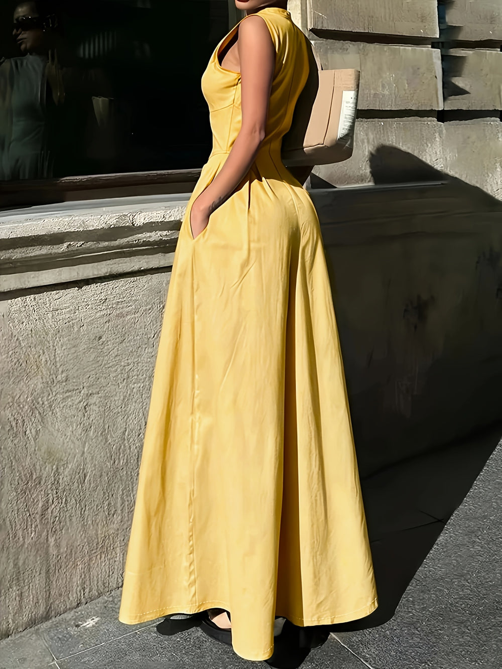 Sleeveless Wide-Leg Jumpsuit