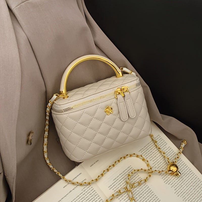 Checkered Square Handbag