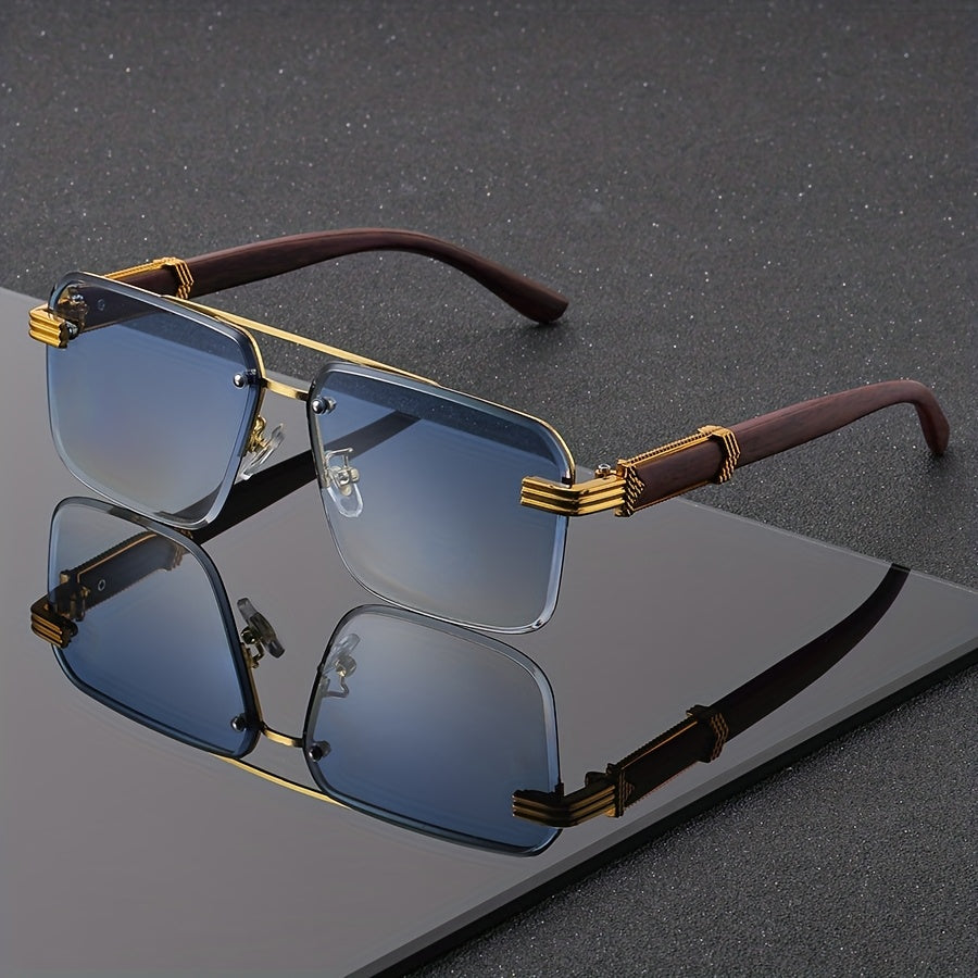 Men's Retro Square Sunglasses