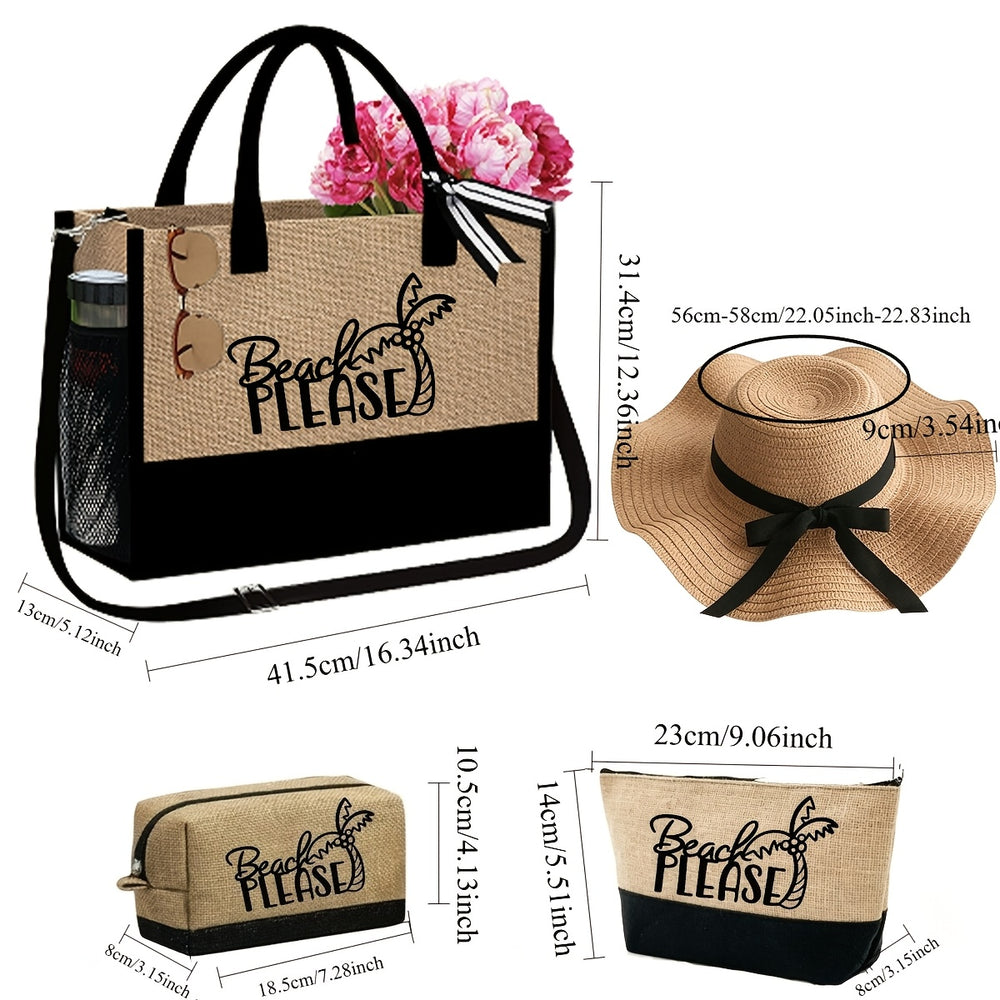 Beach Tote Bag Gift Set