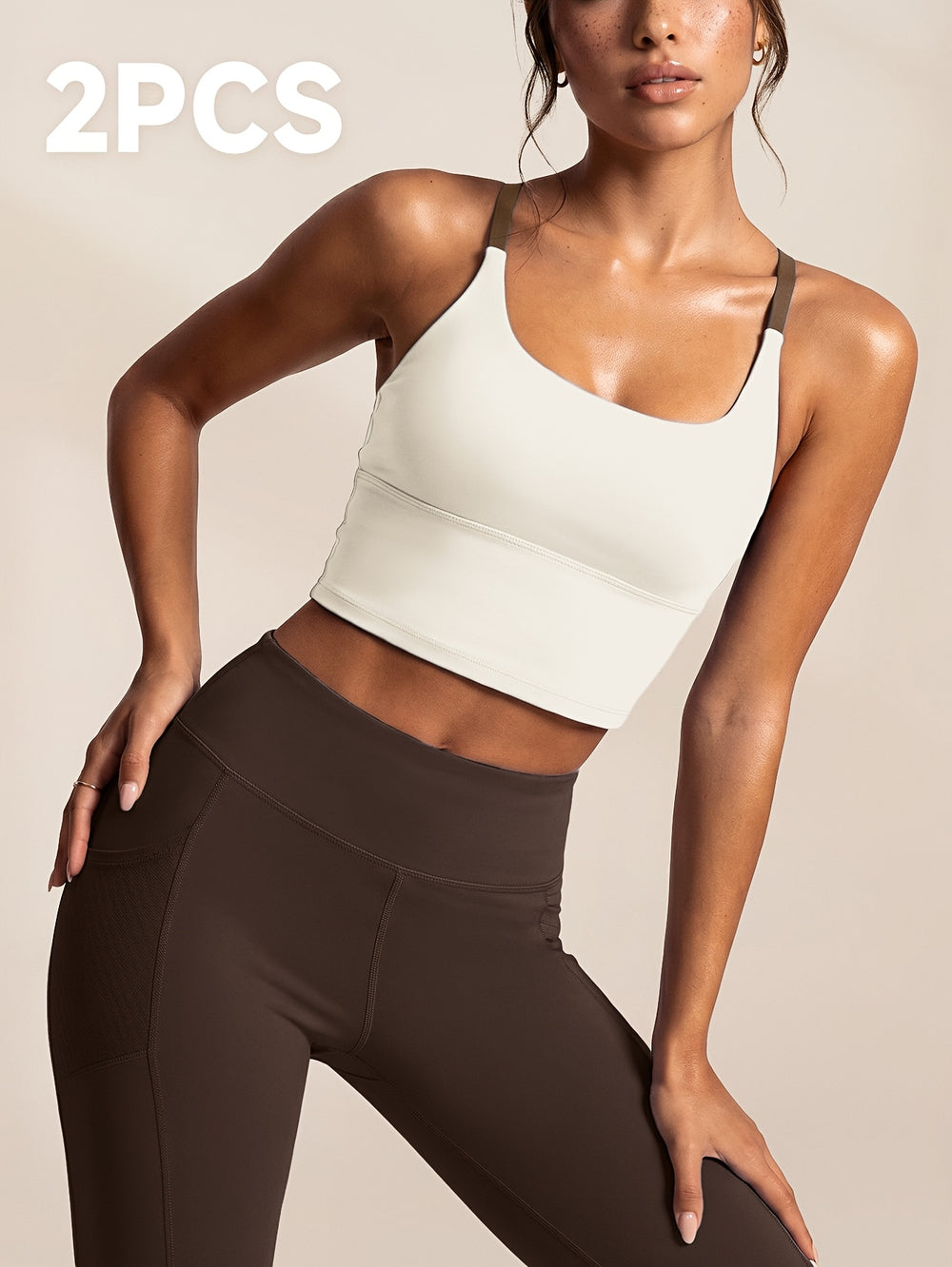 Cross-Back Crop Set