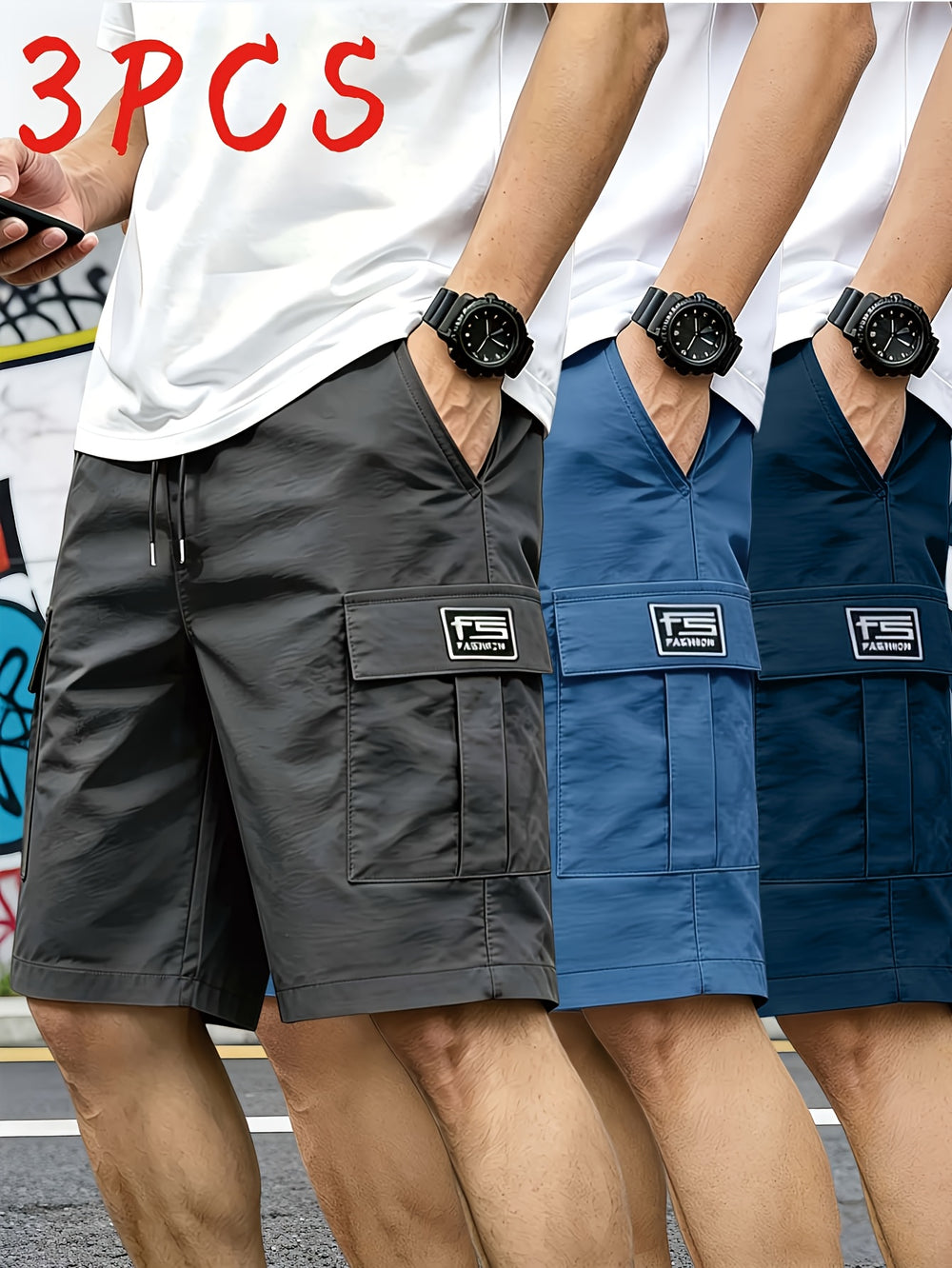 Cargo Drawstring Shorts