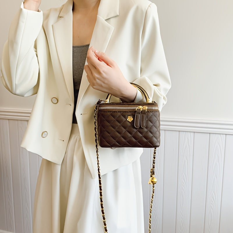 Checkered Square Handbag