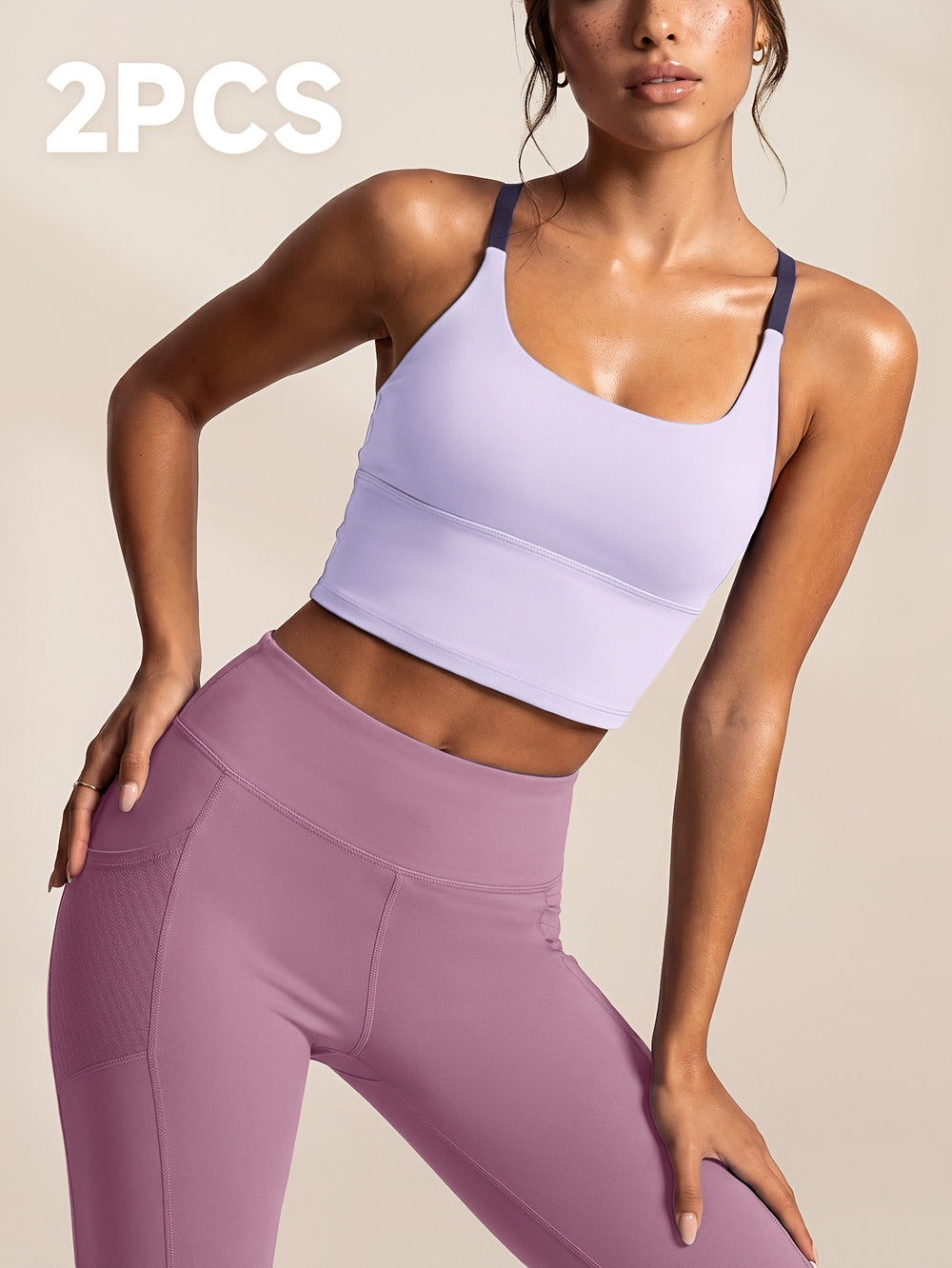 Cross-Back Crop Set