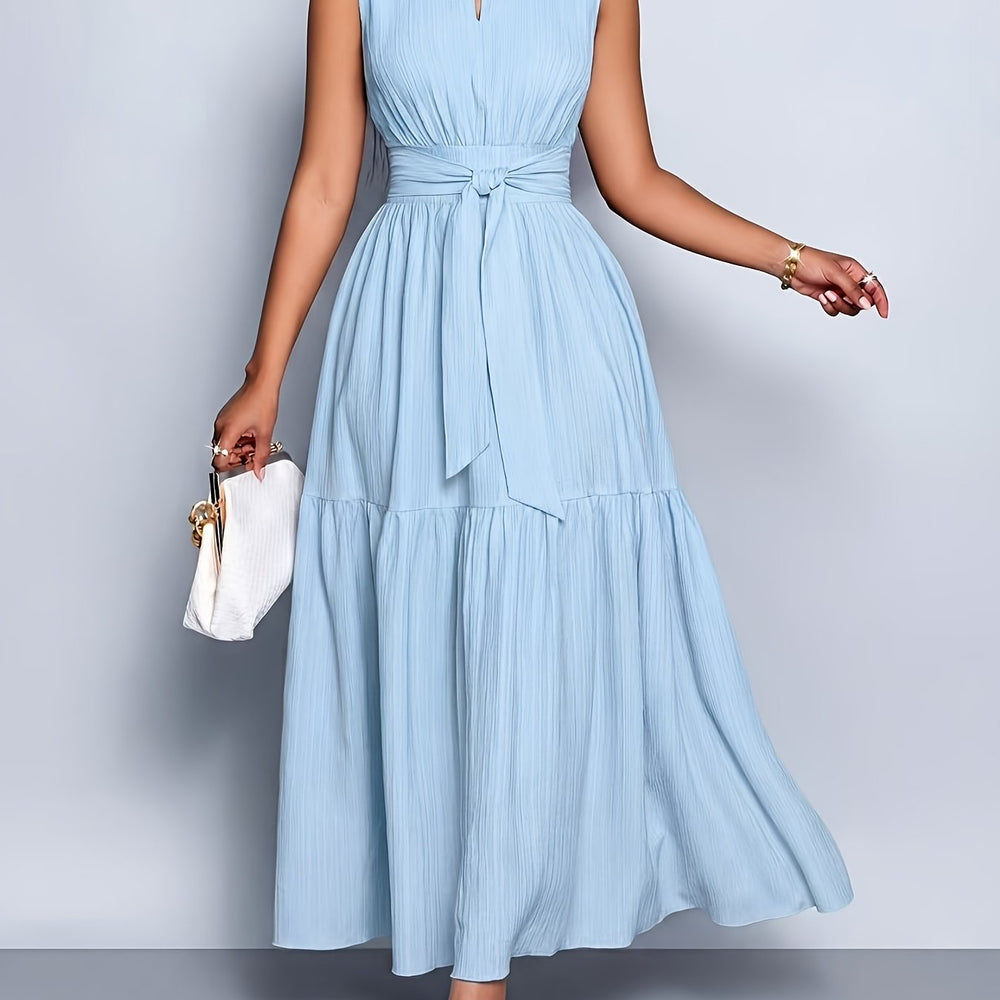 Women's Tie-Waist Cutout Dress