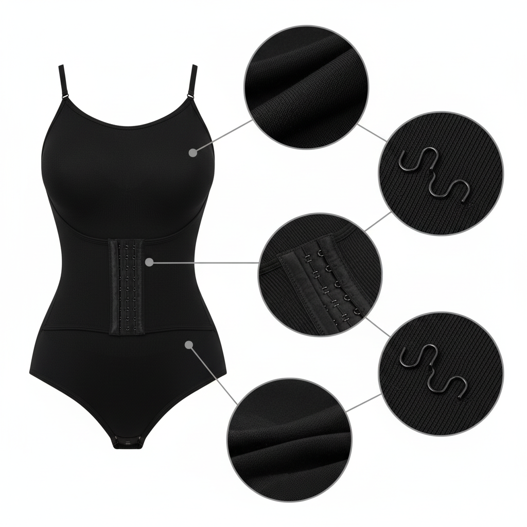 Seamless Shapewear Bodysuit Double Breasted Tummy Control Full Body Shaper Women Slim Underwear Jumpsuit Waist Shaper Bodysuit