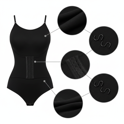 Seamless Shapewear Bodysuit Double Breasted Tummy Control Full Body Shaper Women Slim Underwear Jumpsuit Waist Shaper Bodysuit