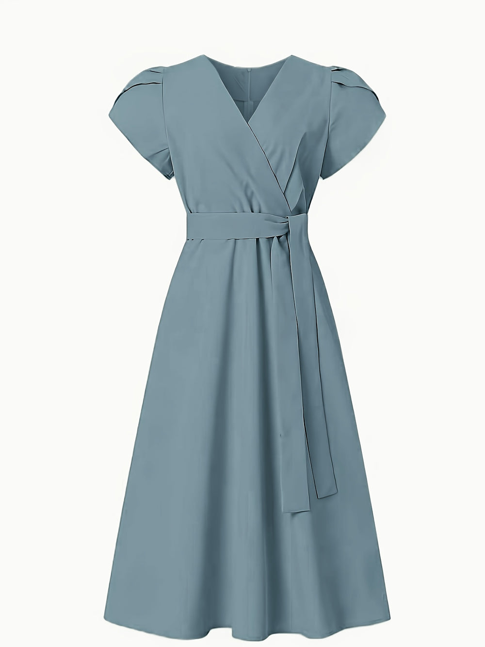 Women's Puff Sleeve Midi Dress