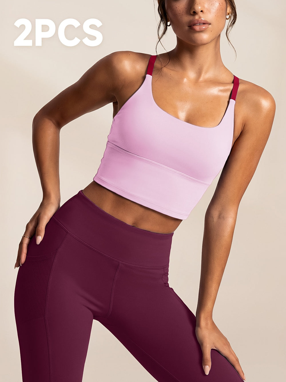 Cross-Back Crop Set