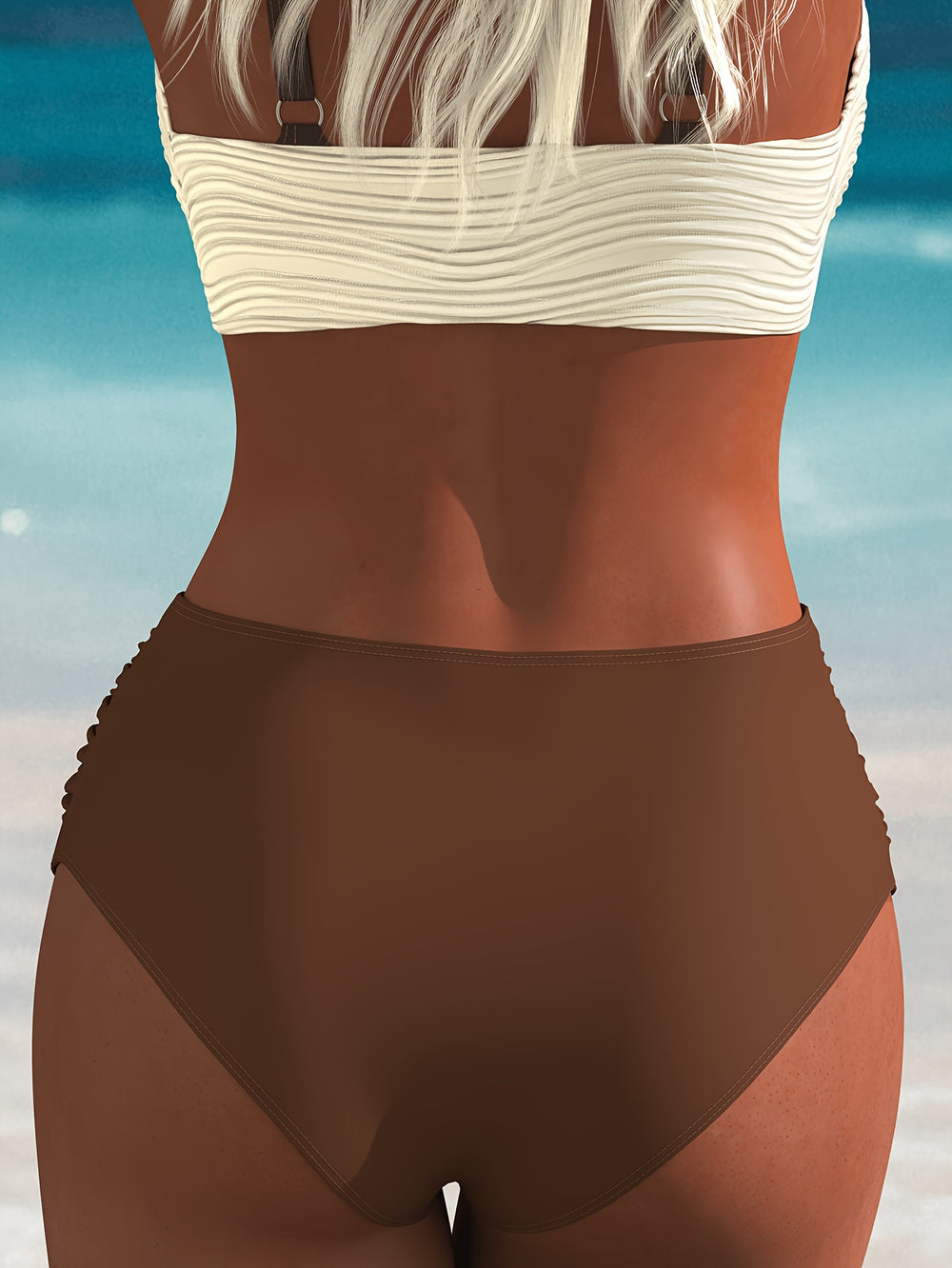 Color Block Bikini Set