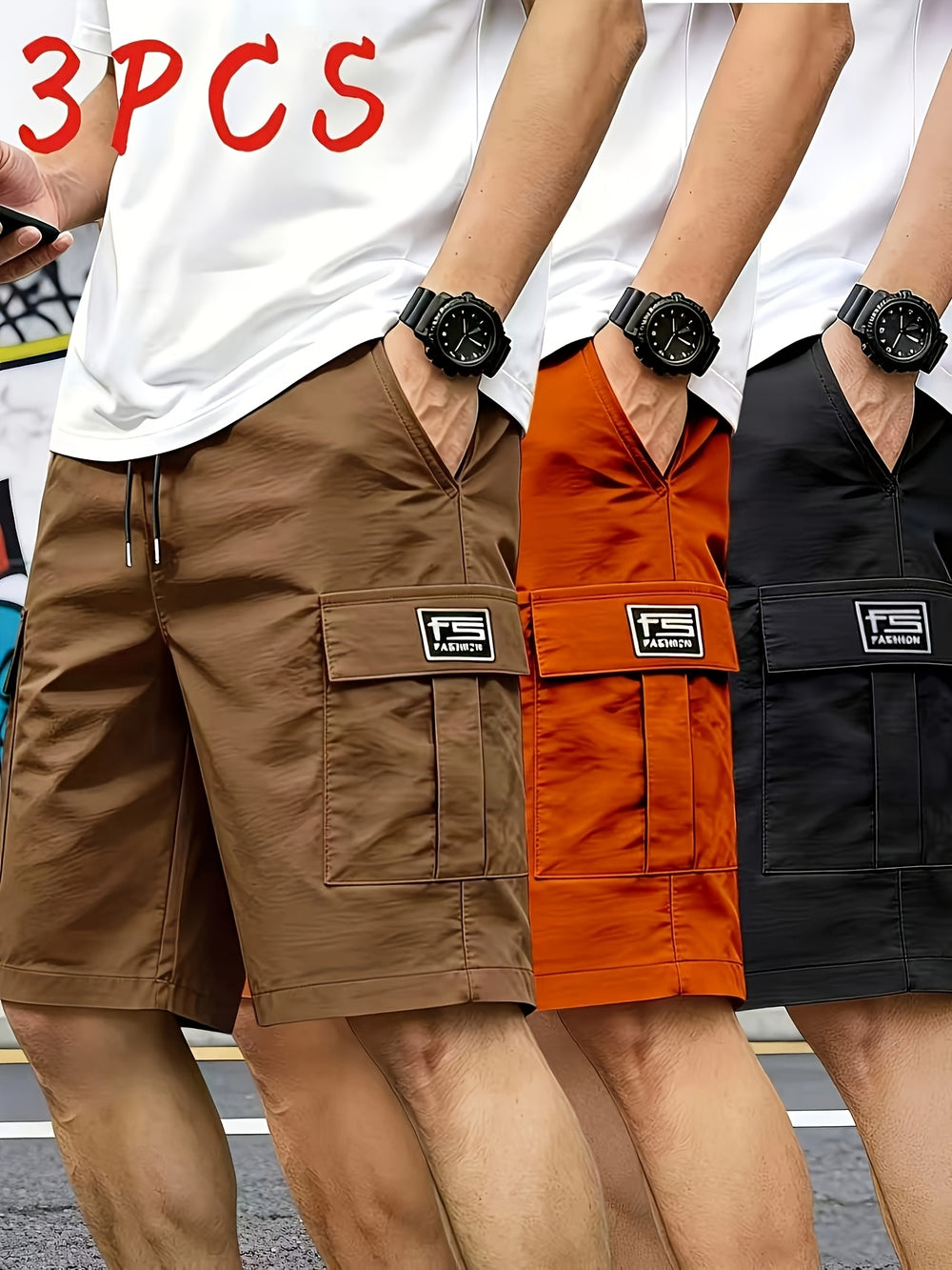 Cargo Drawstring Shorts