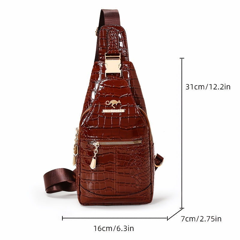 3-Layer Chest Crossbody Bag