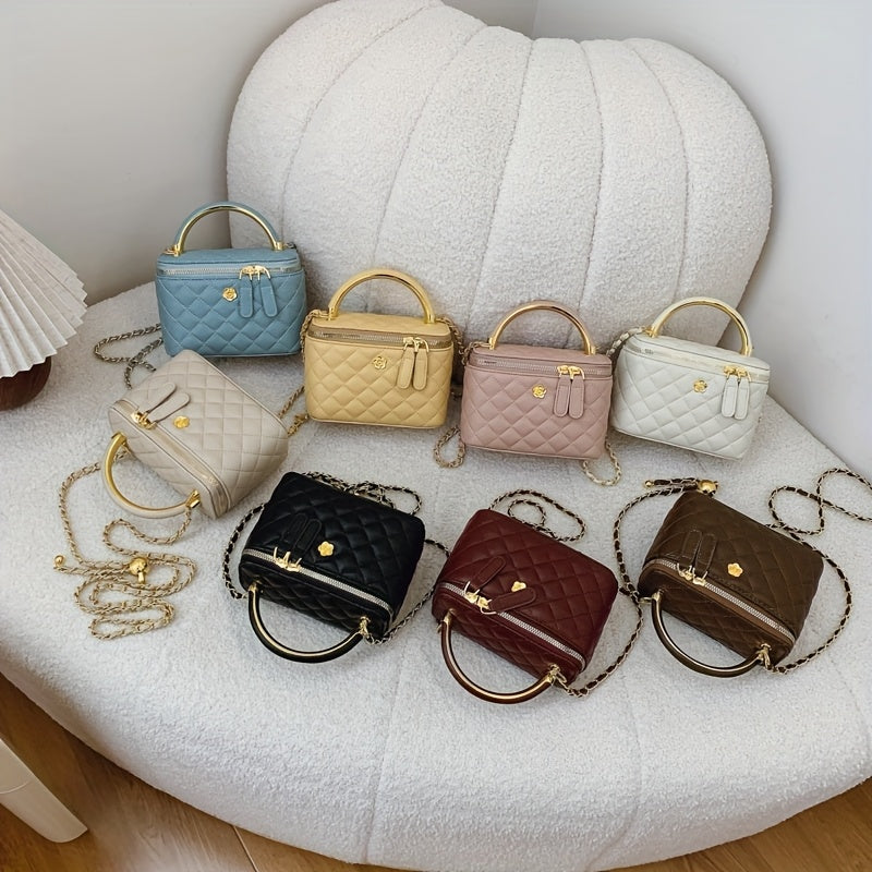 Checkered Square Handbag