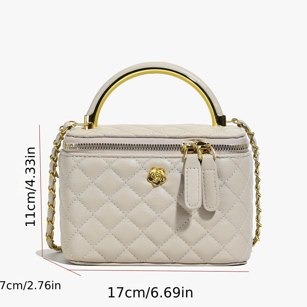 Checkered Square Handbag
