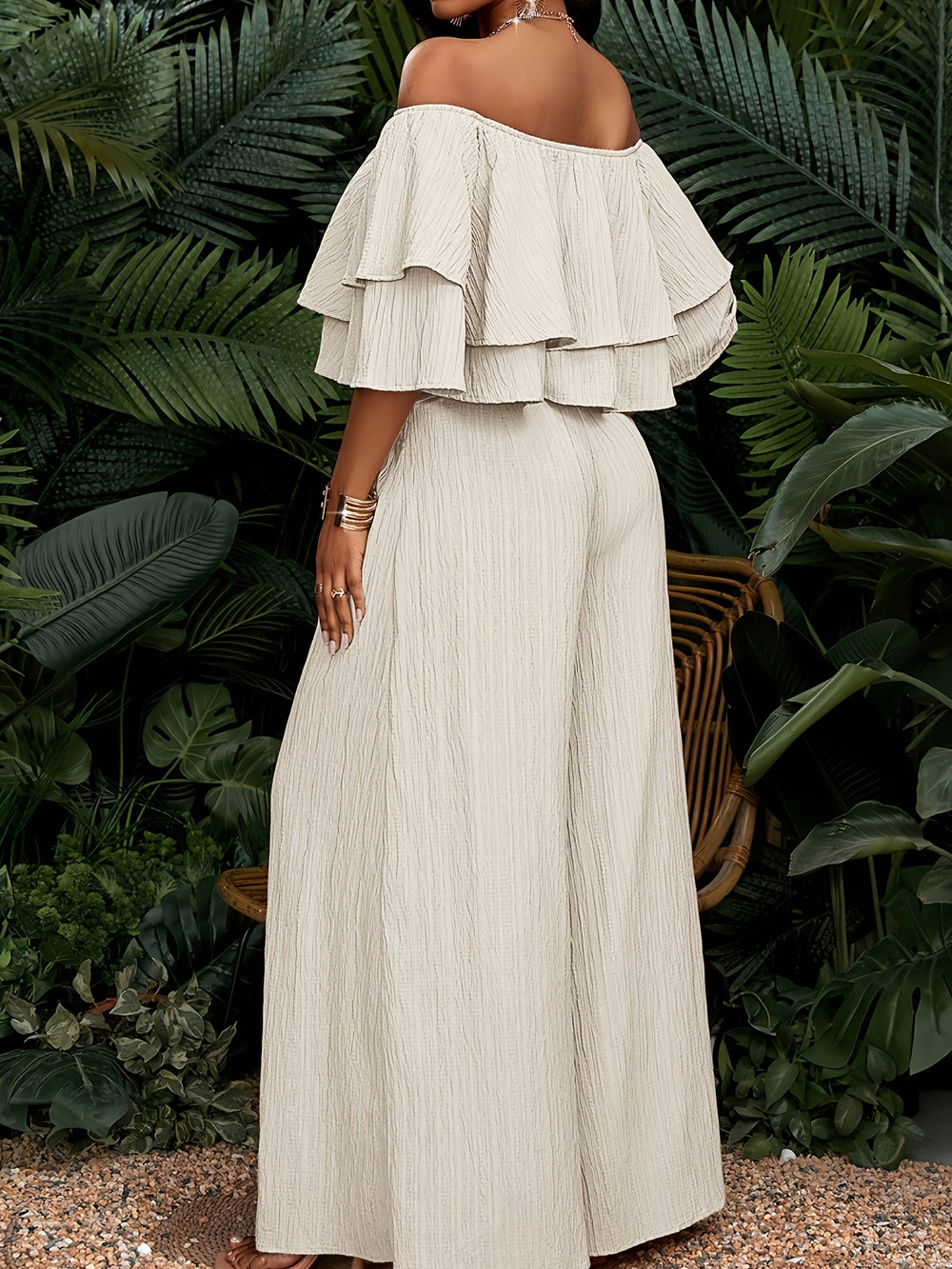 Short-Sleeve Top & Long Pants Set