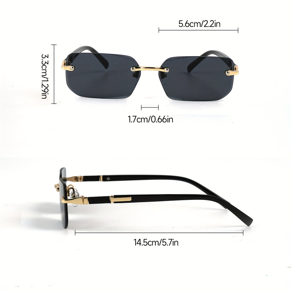 3-Piece Oval Frame Glasses Set