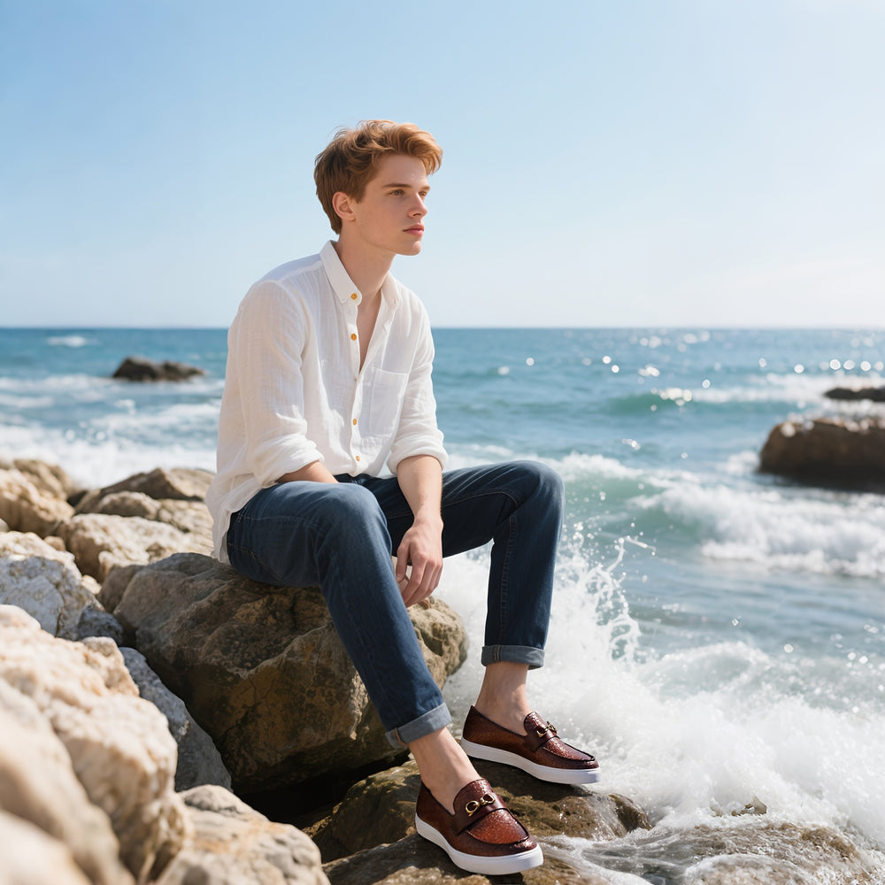 Men's Business Casual Slip-On Shoes