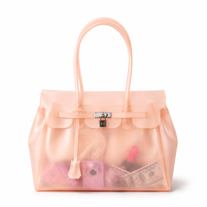 Jelly Firkin Bag - Peach Transparent