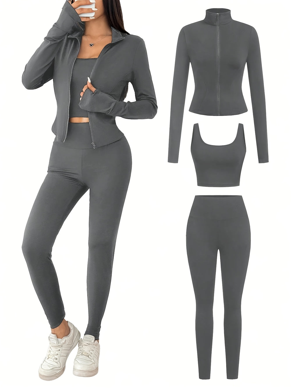 Zip Jacket Sports Set