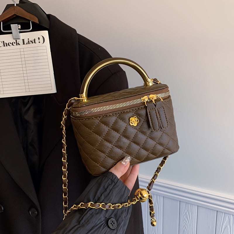Checkered Square Handbag