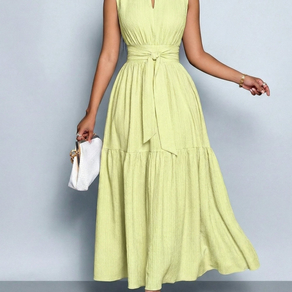 Women's Tie-Waist Cutout Dress