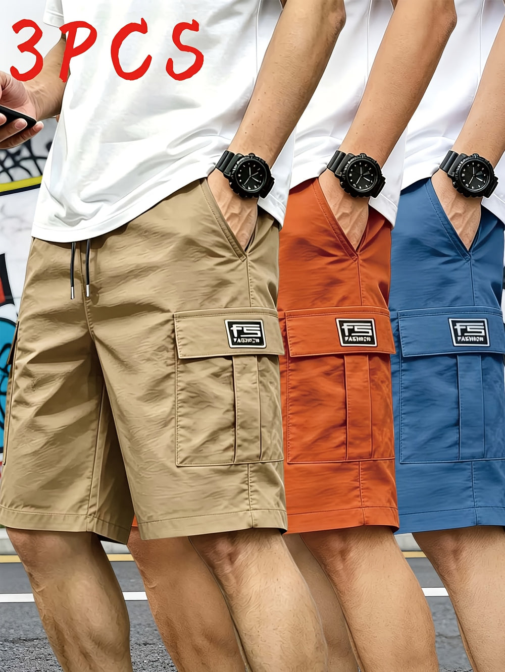Cargo Drawstring Shorts