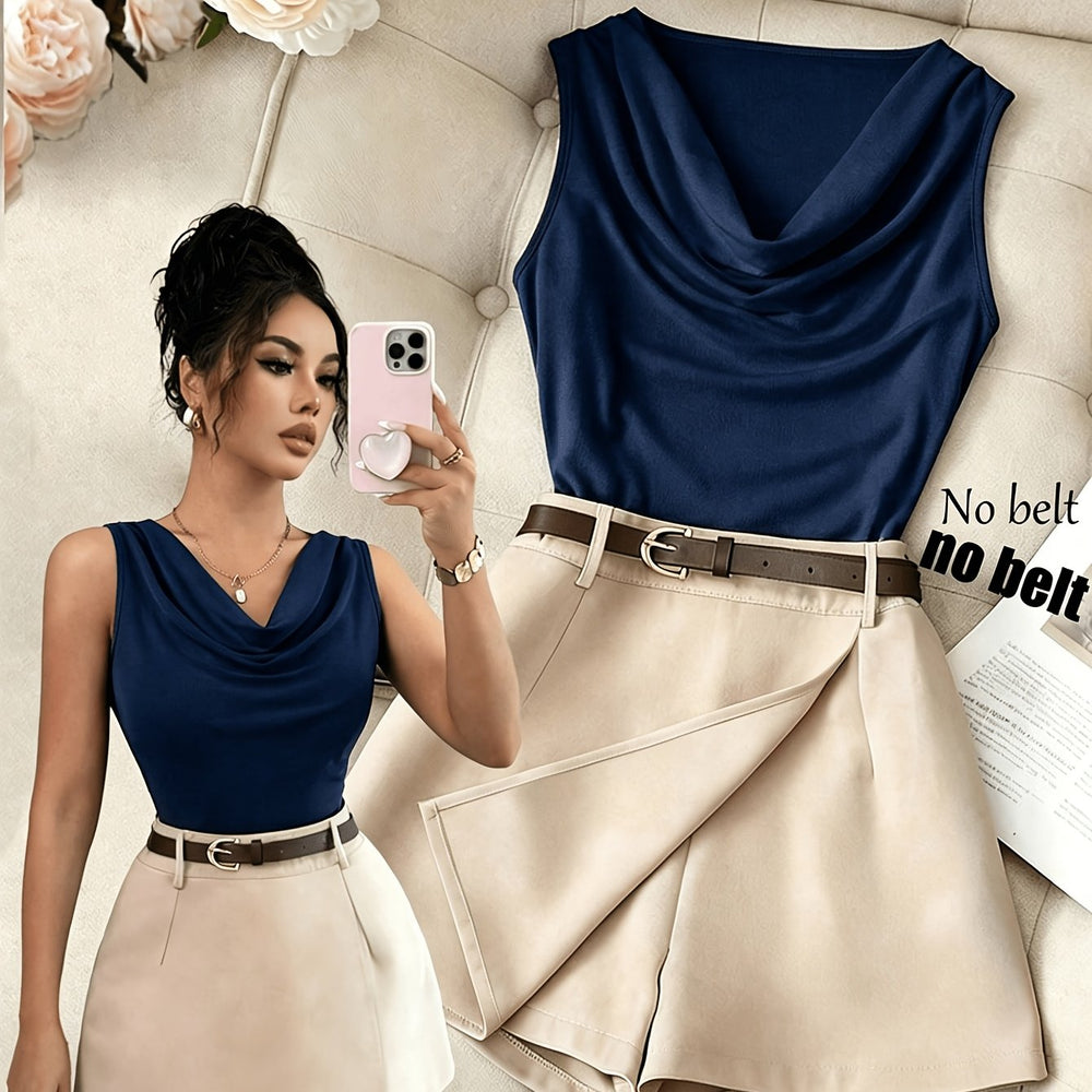 Ruffle Vest & Skirt Set